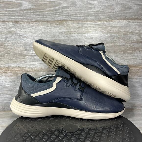 Cole Haan Men's Grandsport Navy Blue Leather Lace Up Sneaker Shoes Size 10 - Picture 7 of 9